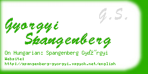 gyorgyi spangenberg business card